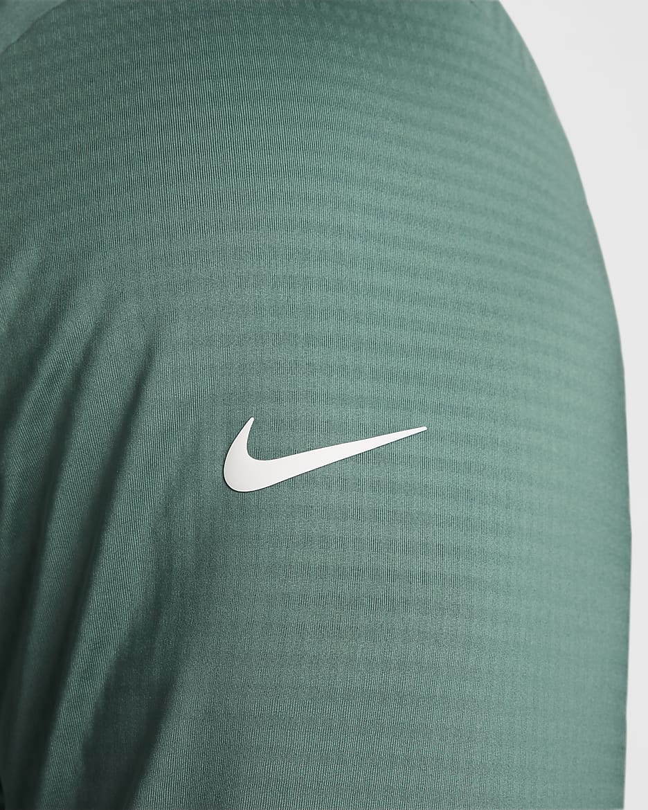 Nike Victory Dri-FIT rövid cipzáras, férfi golffelső - Bicoastal/Fehér