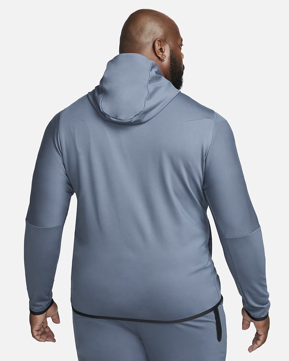 Nike Sportswear Tech Fleece Lightweight Men's Full-Zip Hoodie Sweatshirt - Diffused Blue/Diffused Blue