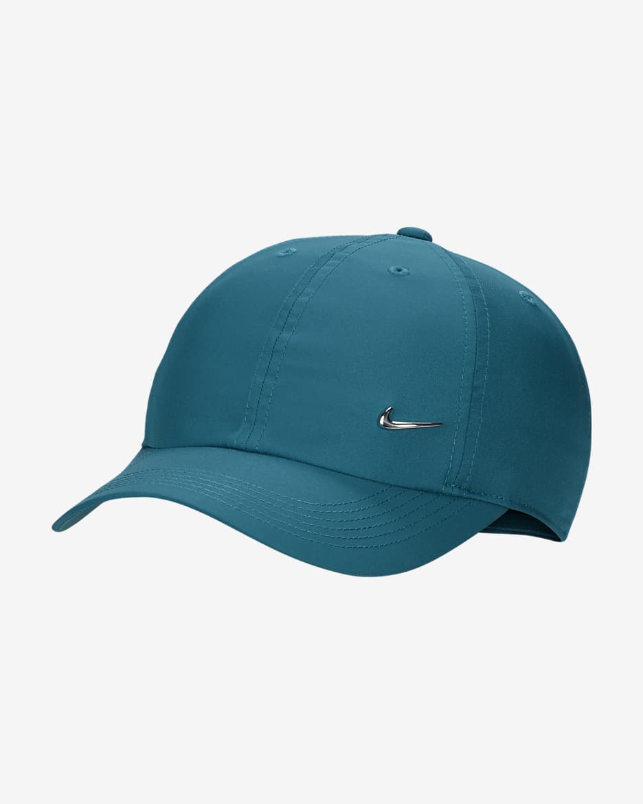 Nike Dri-FIT Club Kids' Unstructured Metal Swoosh Cap - Geode Teal