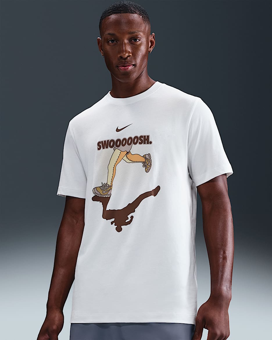 Playera de correr para hombre Nike - Blanco cumbre