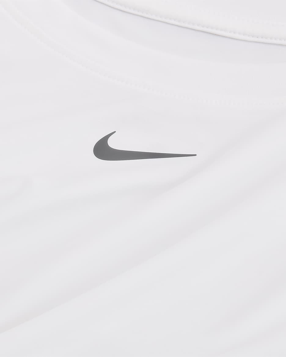 Damska koszulka z krótkim rękawem Dri-FIT Nike One Classic - Biel/Czerń