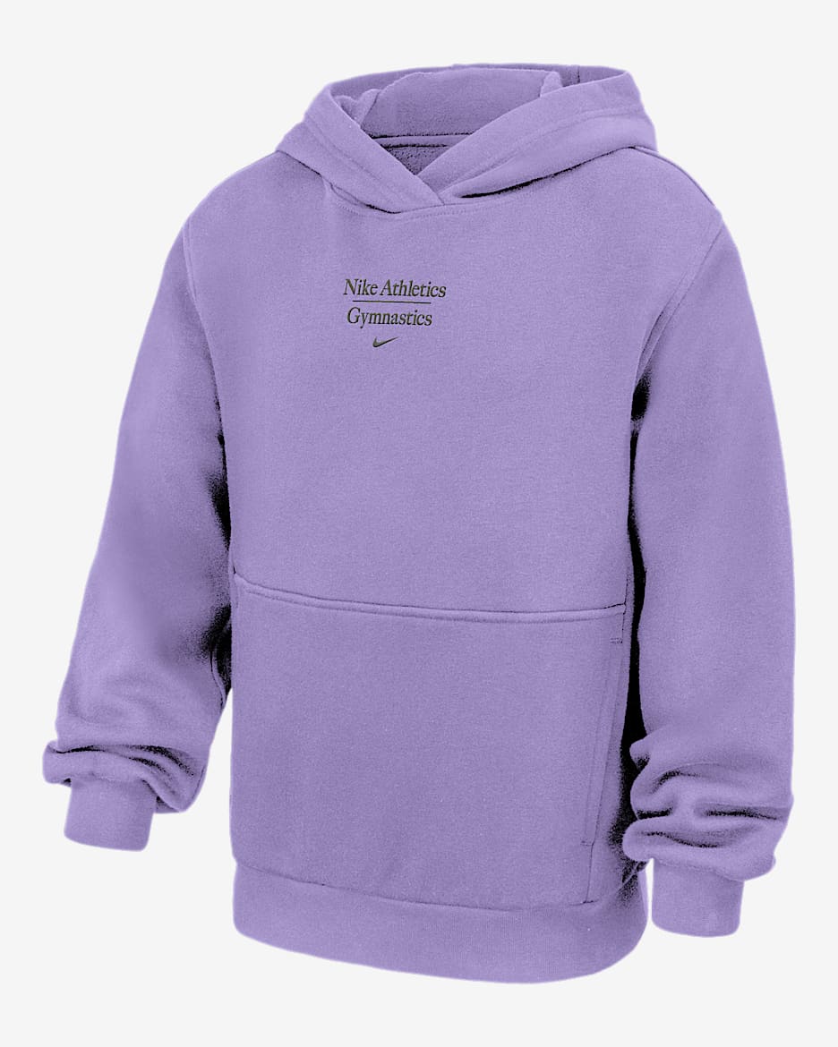 Nike Club Fleece Big Kids' Gymnastics Pullover Hoodie - Urban Lilac