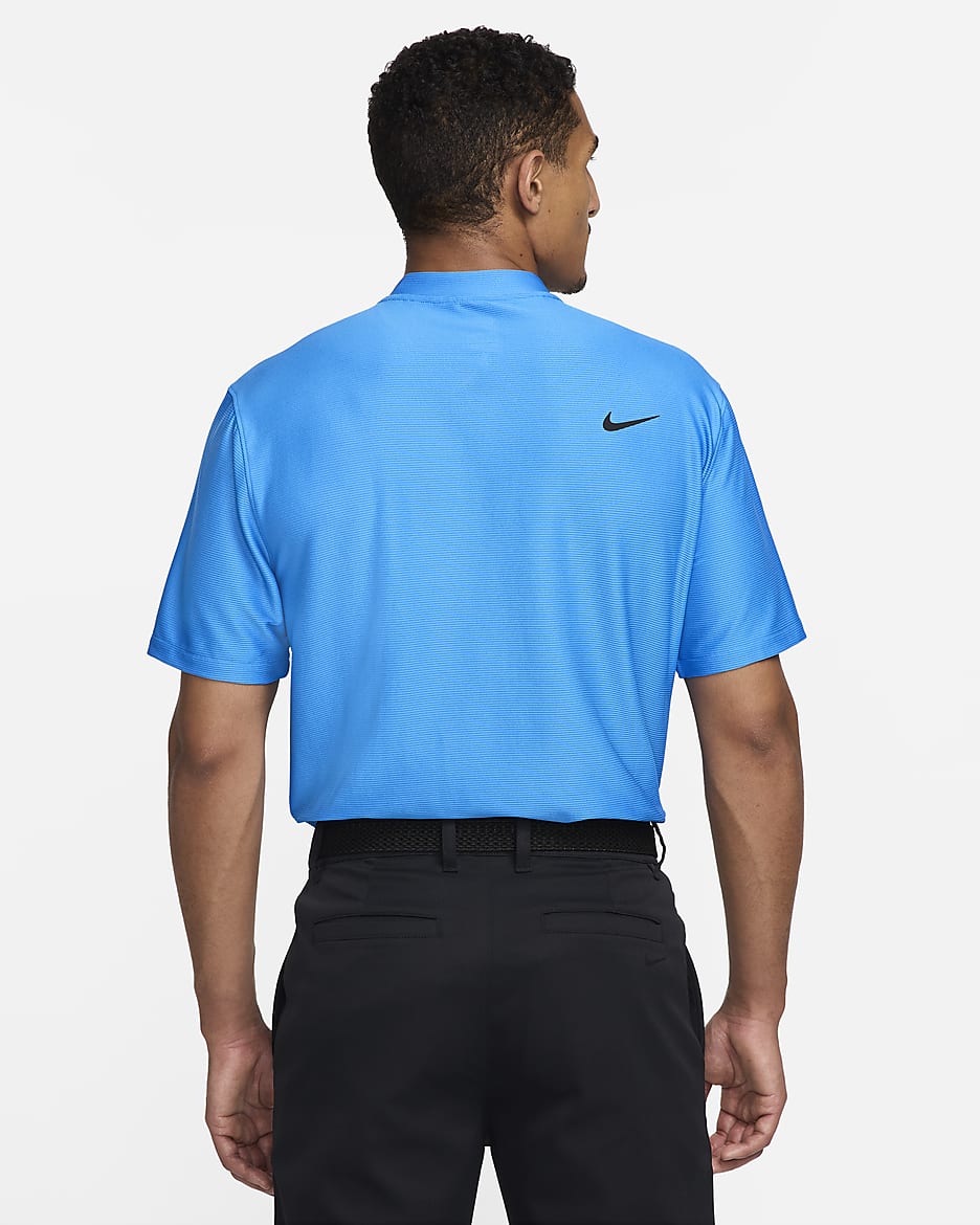 Polo de golf Dri-FIT Nike Tour pour homme - Light Photo Blue/Noir