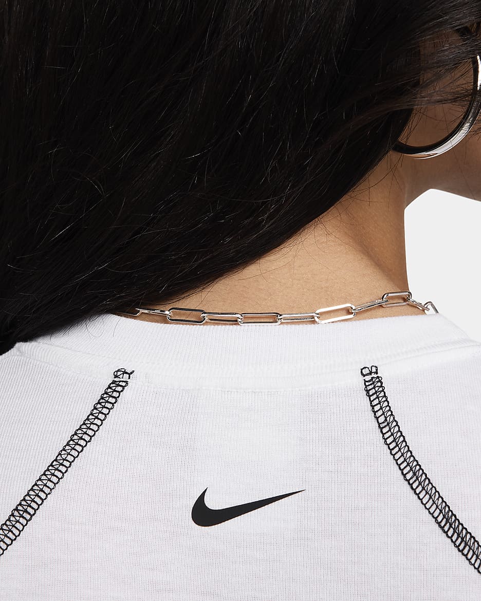 Nike Sportswear Vestido de manga corta - Mujer - Blanco