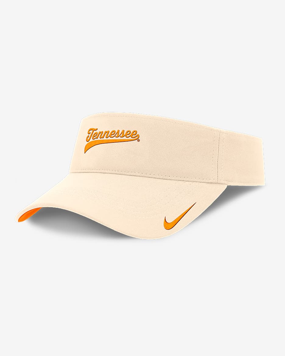 Visera universitaria Nike Dri-FIT ajustable para hombre Tennessee Volunteers Primetime Ace - Natural