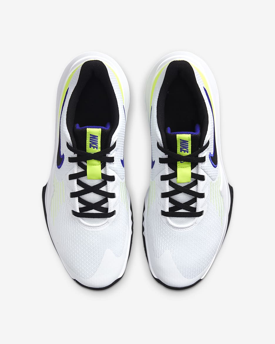 Nike Precision 5 Basketball Shoe - White/Barely Volt/Volt/Black