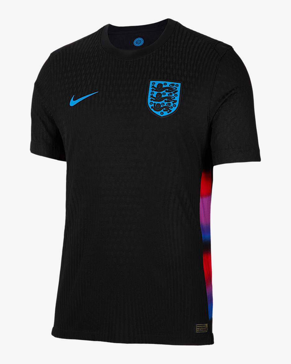 Fotbollströja England 2025 Match (bortaställ, kvinnor) Nike Dri-FIT ADV Authentic för män - Svart/Light Photo Blue
