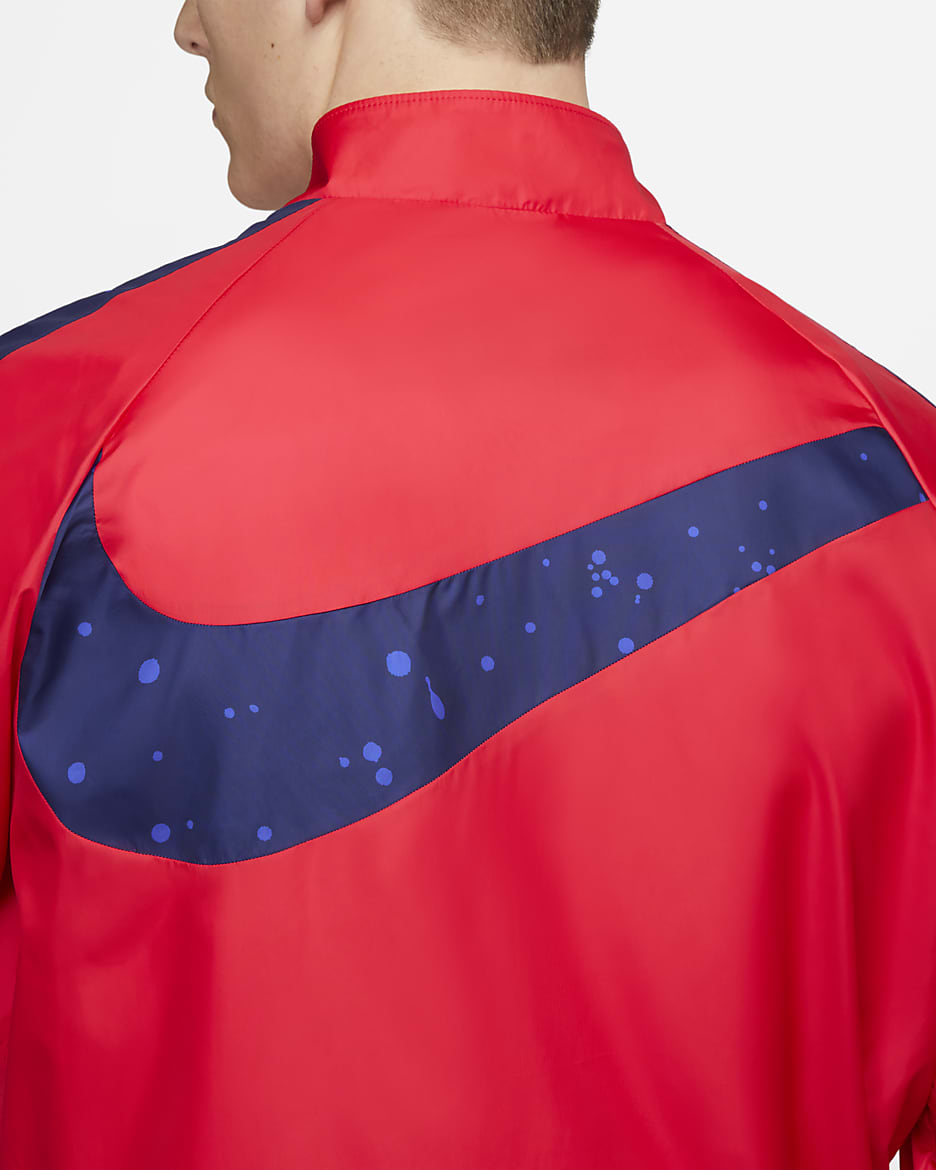 Chamarra de fútbol para hombre U.S. Repel Academy AWF - Rojo velocidad/Azul fiel/Blanco