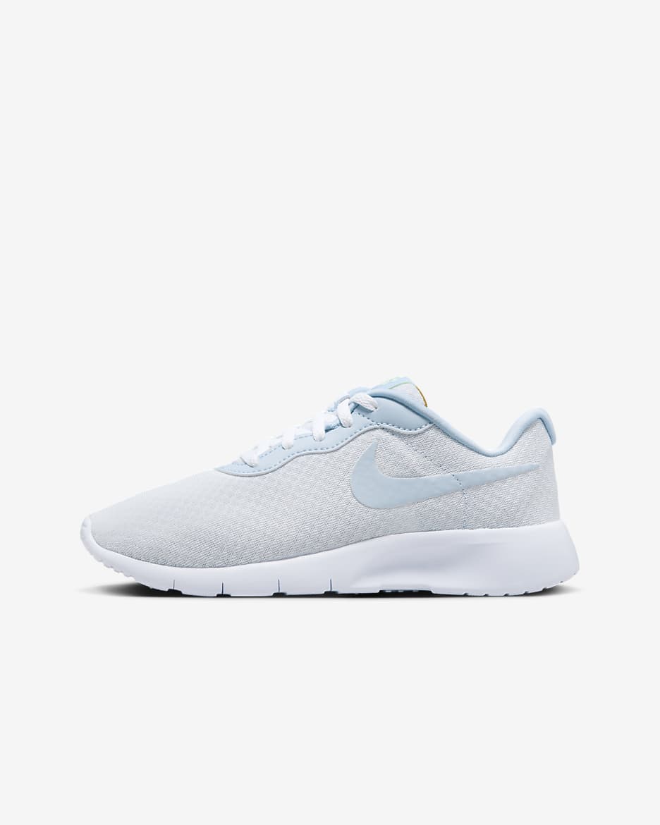 Nike Tanjun EasyOn 大童鞋款 - Football Grey/Barely Volt/Bronzine/Light Armory Blue