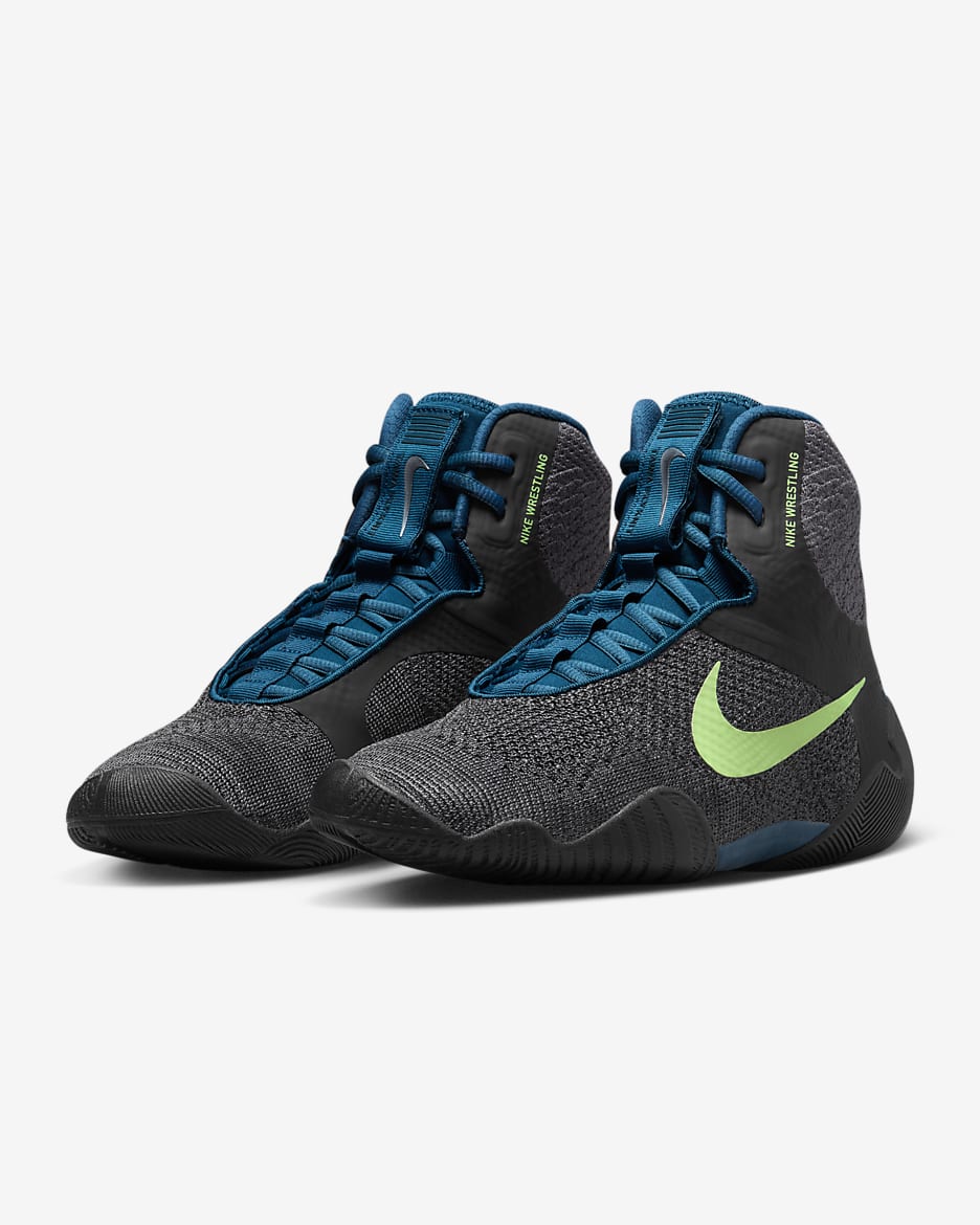 Nike Tawa Men's Wrestling Shoes - Anthracite/Dark Grey/Valerian Blue/Metallic Cool Grey