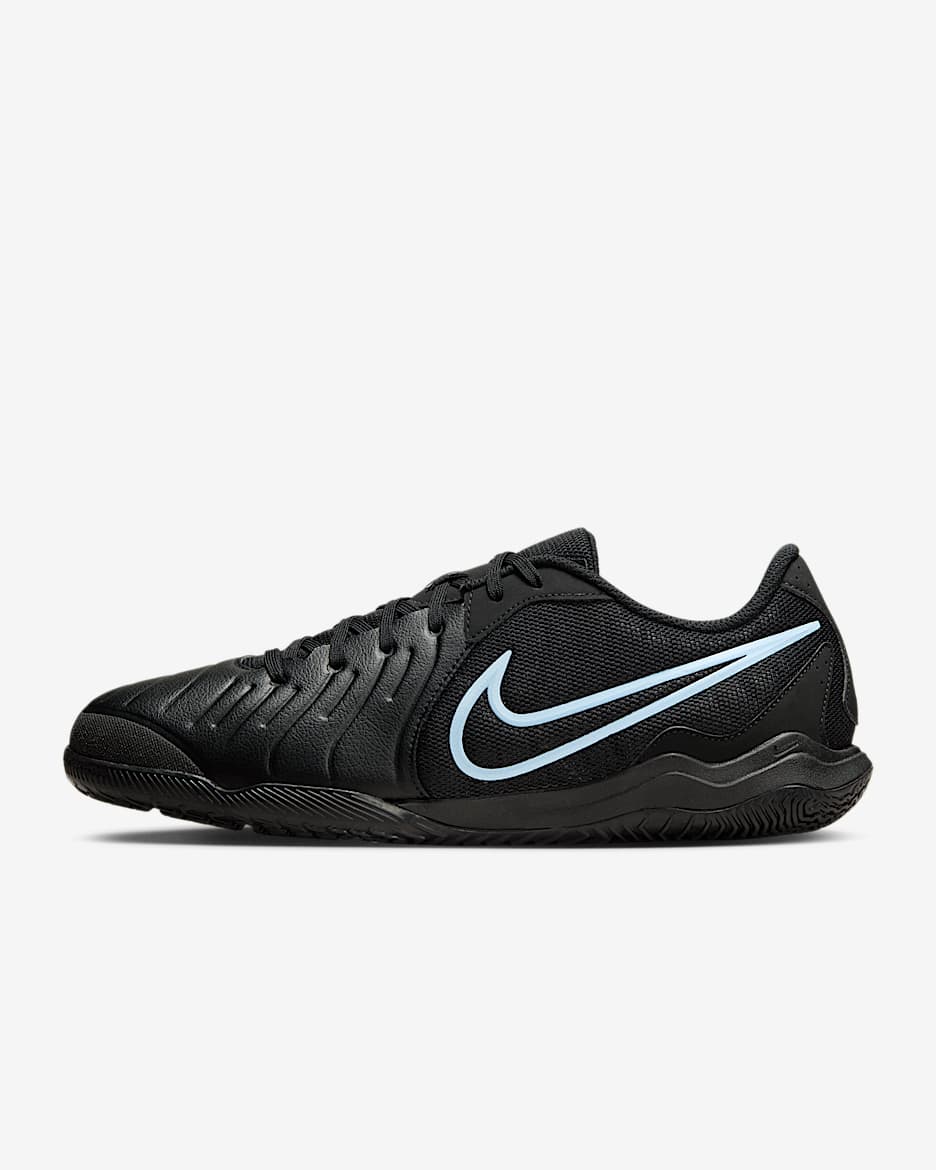 Nike Tiempo Legend 10 Academy-fodboldsko (low-top) til indendørs brug - sort/sort