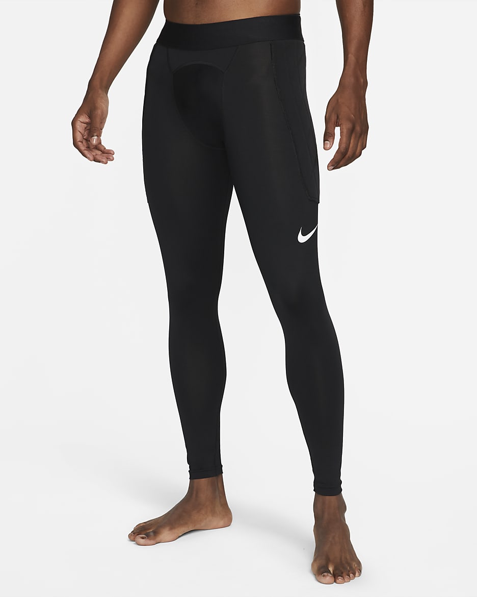Pants de fútbol Nike Dri-FIT Gardien 1 Goalkeeper para hombre - Negro/Negro/Blanco