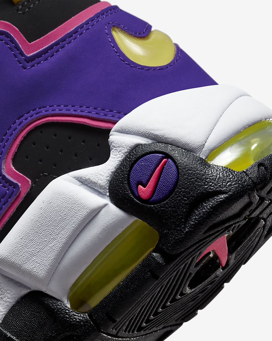 Calzado para hombre Nike Air More Uptempo '96 - Negro/Morado cancha/Hiperrosa/Multicolor