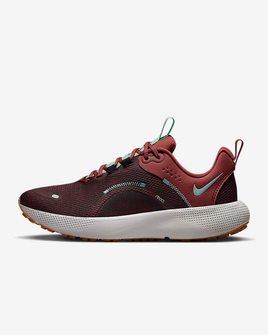 Nike Escape Run 2 Women's Road Running Shoes - Burgundy Crush/Black/Canyon Rust/Mint Foam