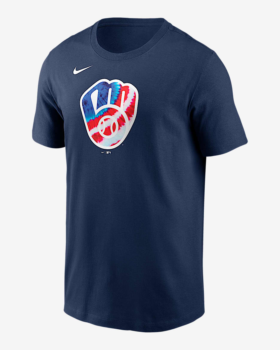 Milwaukee Brewers Americana Men's Nike MLB T-Shirt - Navy