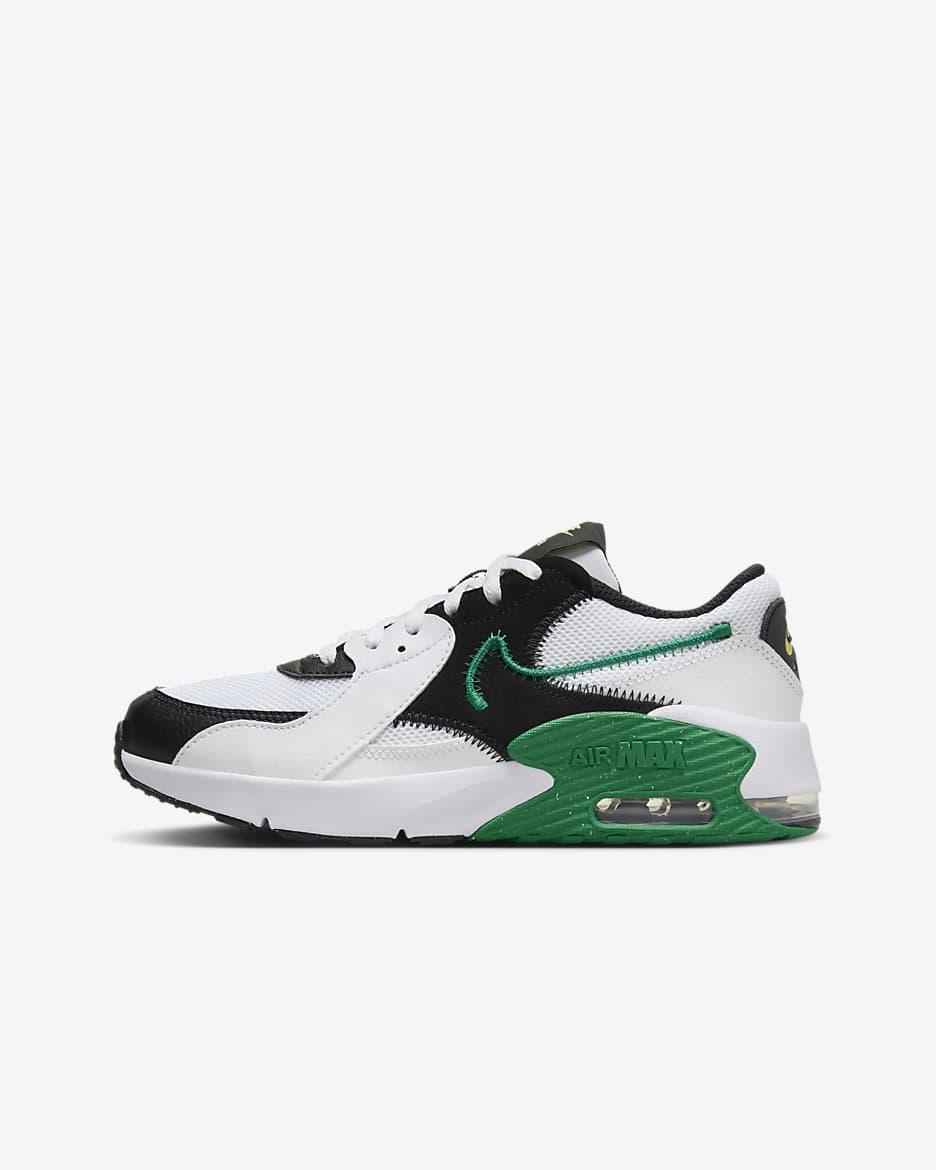 รองเท้าเด็กโต Nike Air Max Excee - ขาว/ดำ/Saturn Gold/Malachite