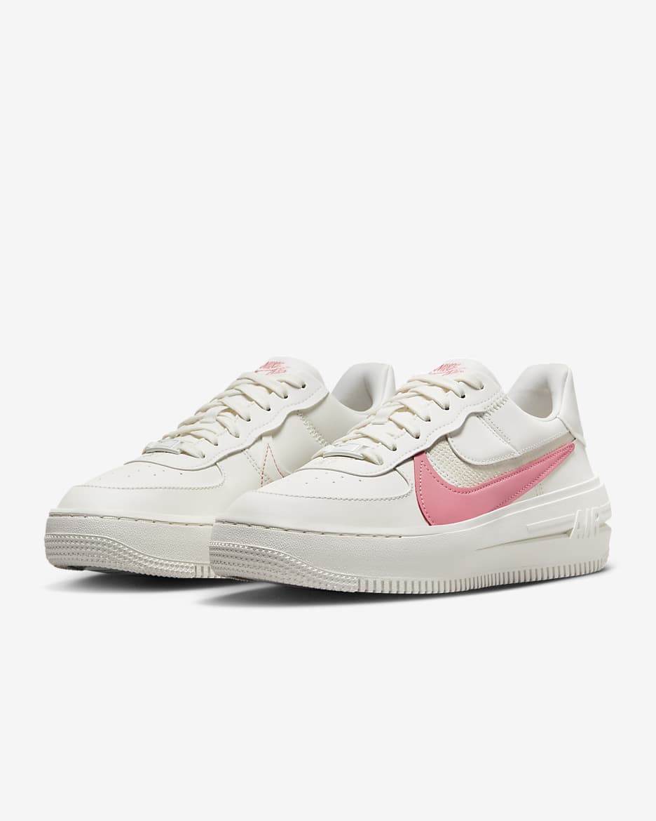 Nike Air Force 1 PLT.AF.ORM Women's Shoes - Sail/Coconut Milk/Sea Coral/Coral Chalk