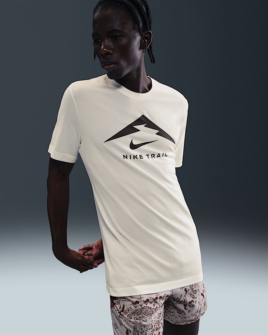Nike Dri-FIT Men's Trail Running T-Shirt - Sail
