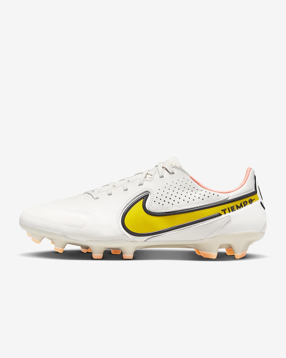 Kopačka Nike Tiempo Legend 9 Pro FG na pevný povrch - Phantom/Sunset Glow/Yellow Strike
