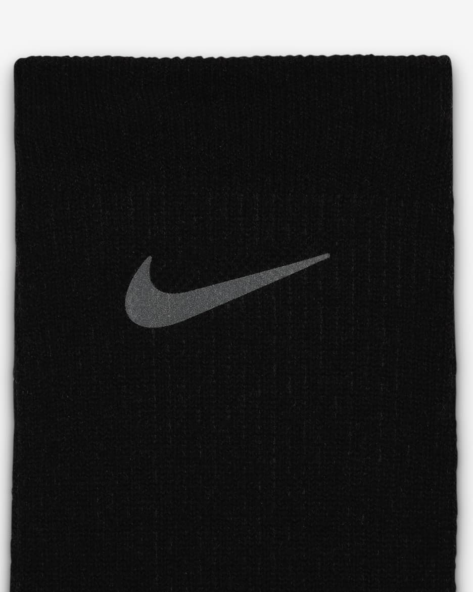 Nike Trail-Running Crew Socks (1 Pair) - Black/Anthracite/Reflect Silver