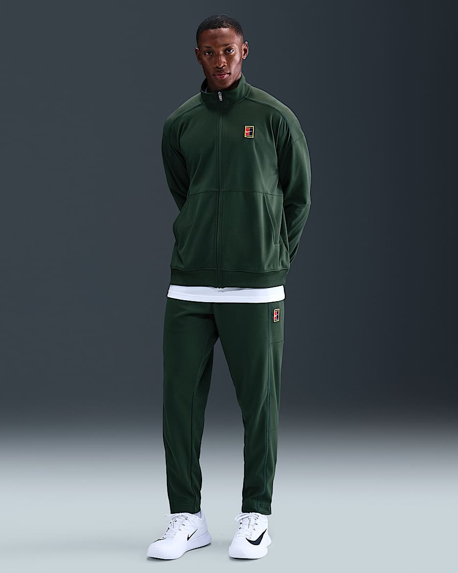 Tennisbyxor NikeCourt Heritage för män - Fir/Fir