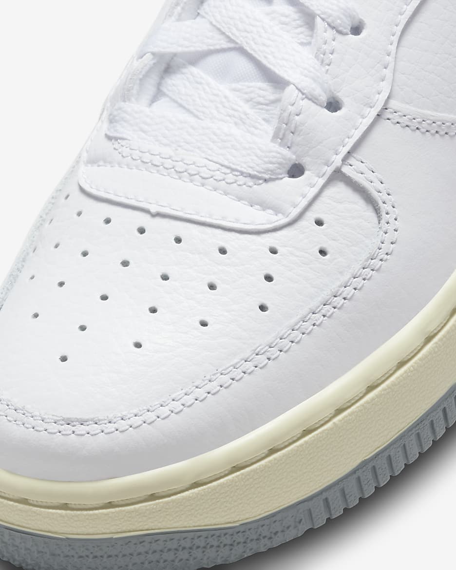 Nike Air Force 1 LV8 3 Older Kids' Shoes - White/Beach/White/Smoke Grey