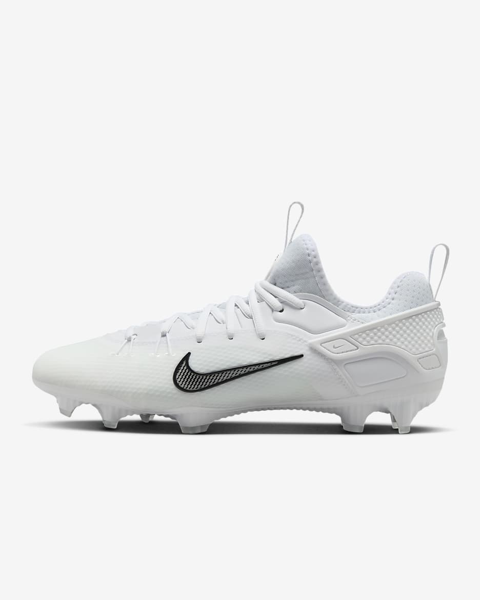 Tacos de lacrosse Nike Huarache 9 Elite Low LAX - Blanco/Blanco/Negro
