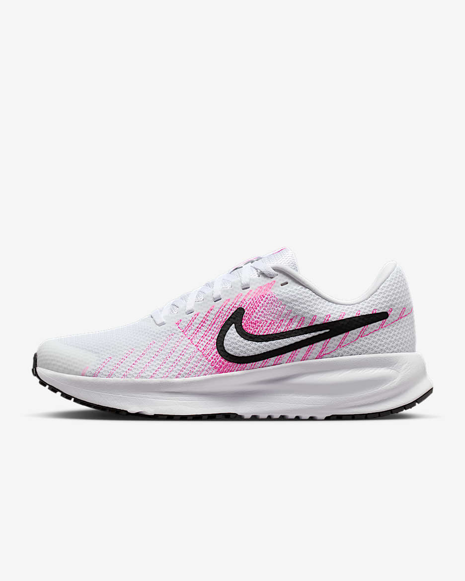 Tenis de correr en pavimento para mujer Nike Run Defy - Blanco/Hechizo rosa/Hiperrosa/Negro