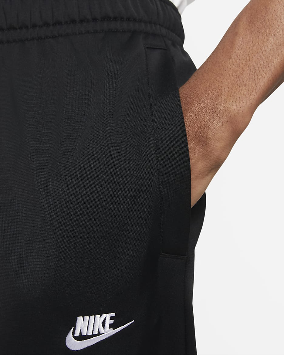 Nike Club poly-knit trainingspak voor heren - Zwart/Wit
