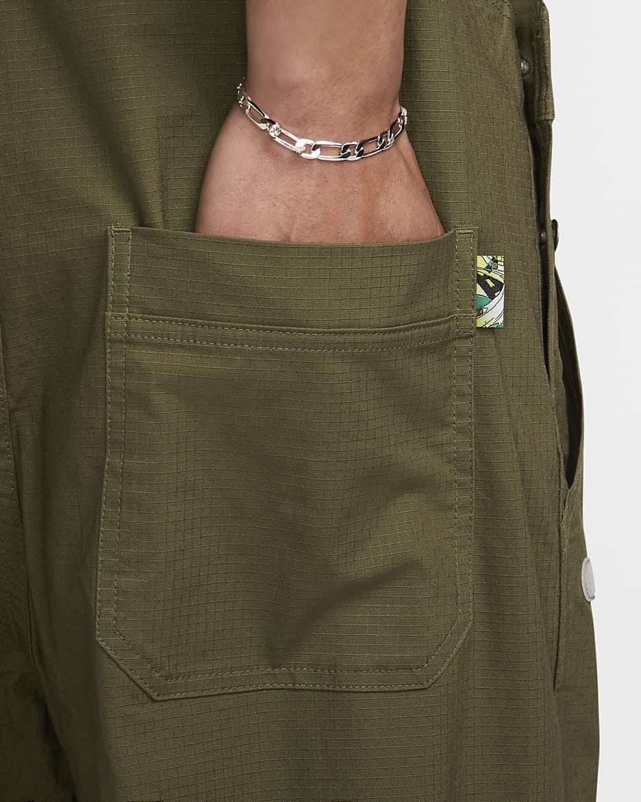 Nike SB Skate Overalls - Medium Olive/White