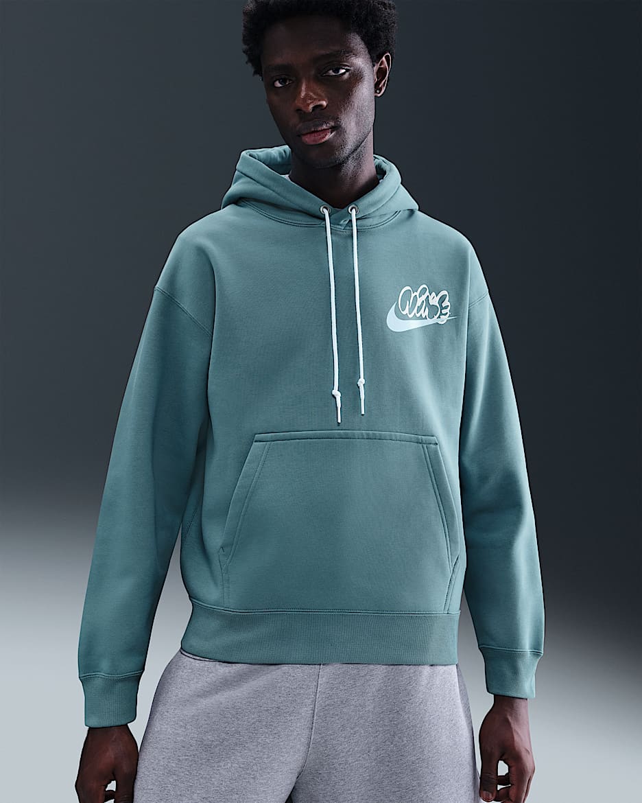 Nike Solo Swoosh Fleece-Hoodie für Herren - Smokey Blue