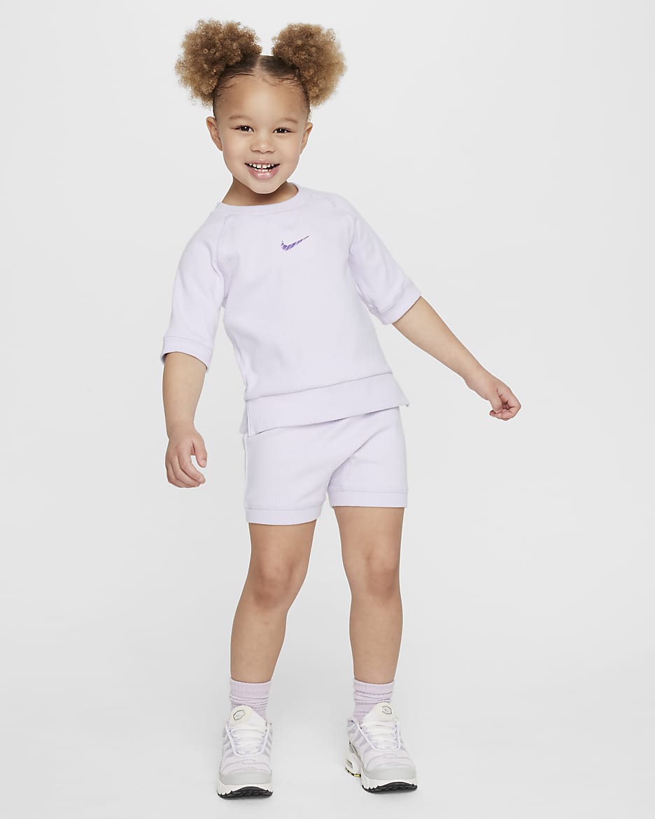 Nike ReadySet Toddler 2-Piece Shorts Set - Barely Grape