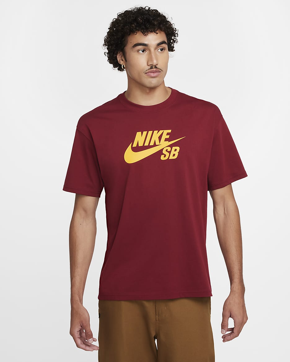 Playera de skateboarding con logotipo para hombre Nike SB - Rojo team