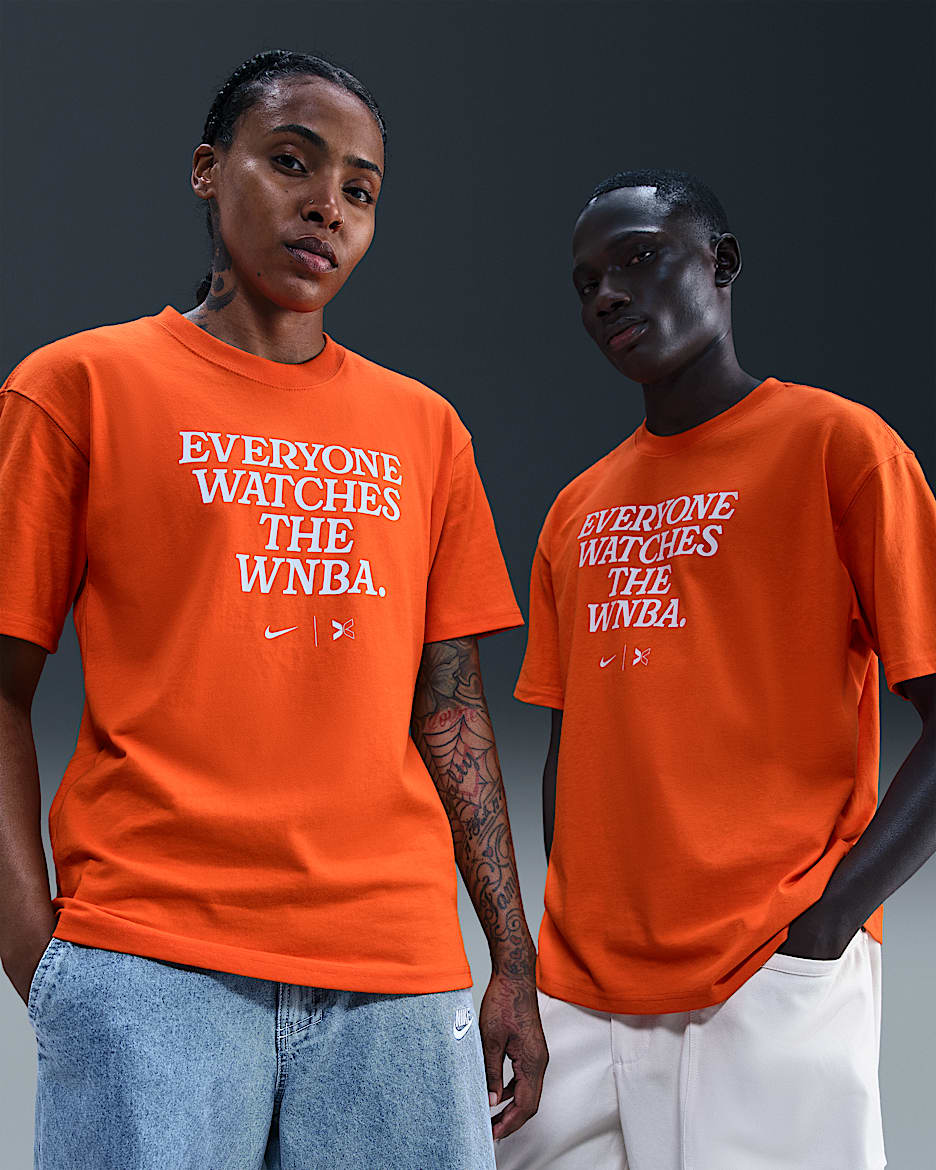 Everyone Watches Women's Sports™ Nike by TOGETHXR WNBA T-Shirt - Brilliant Orange