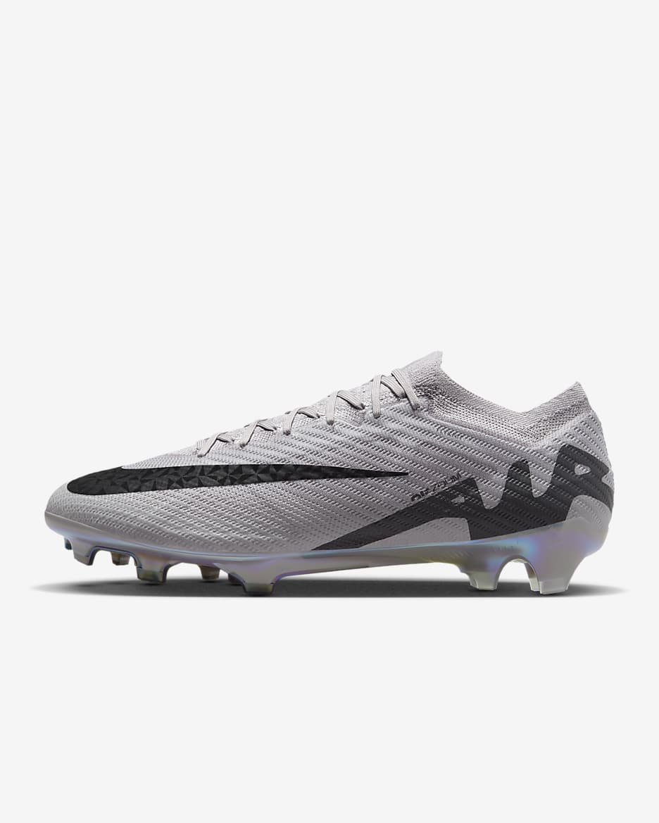 รองเท้าสตั๊ดฟุตบอลไม่หุ้มข้อ FG Nike Mercurial Vapor 15 Elite - Atmosphere Grey/ดำ