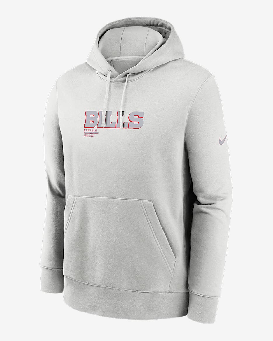 Buffalo Bills Slot Receiver Club Men's Nike NFL Pullover Hoodie - Grey