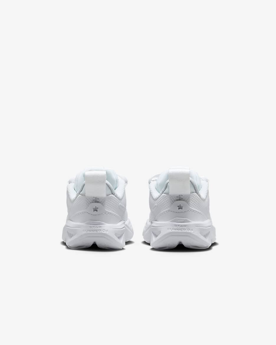 Nike Star Runner 4 Baby/Toddler Shoes - White/White/Pure Platinum/White