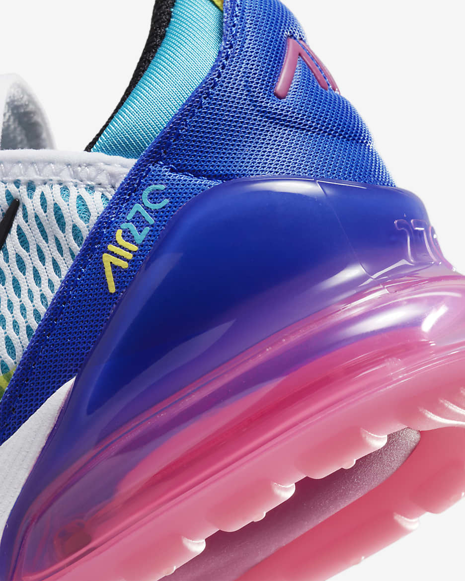 Nike Air Max 270 Little Kids' Shoes - White/Hyper Royal/Pink Spell/Black