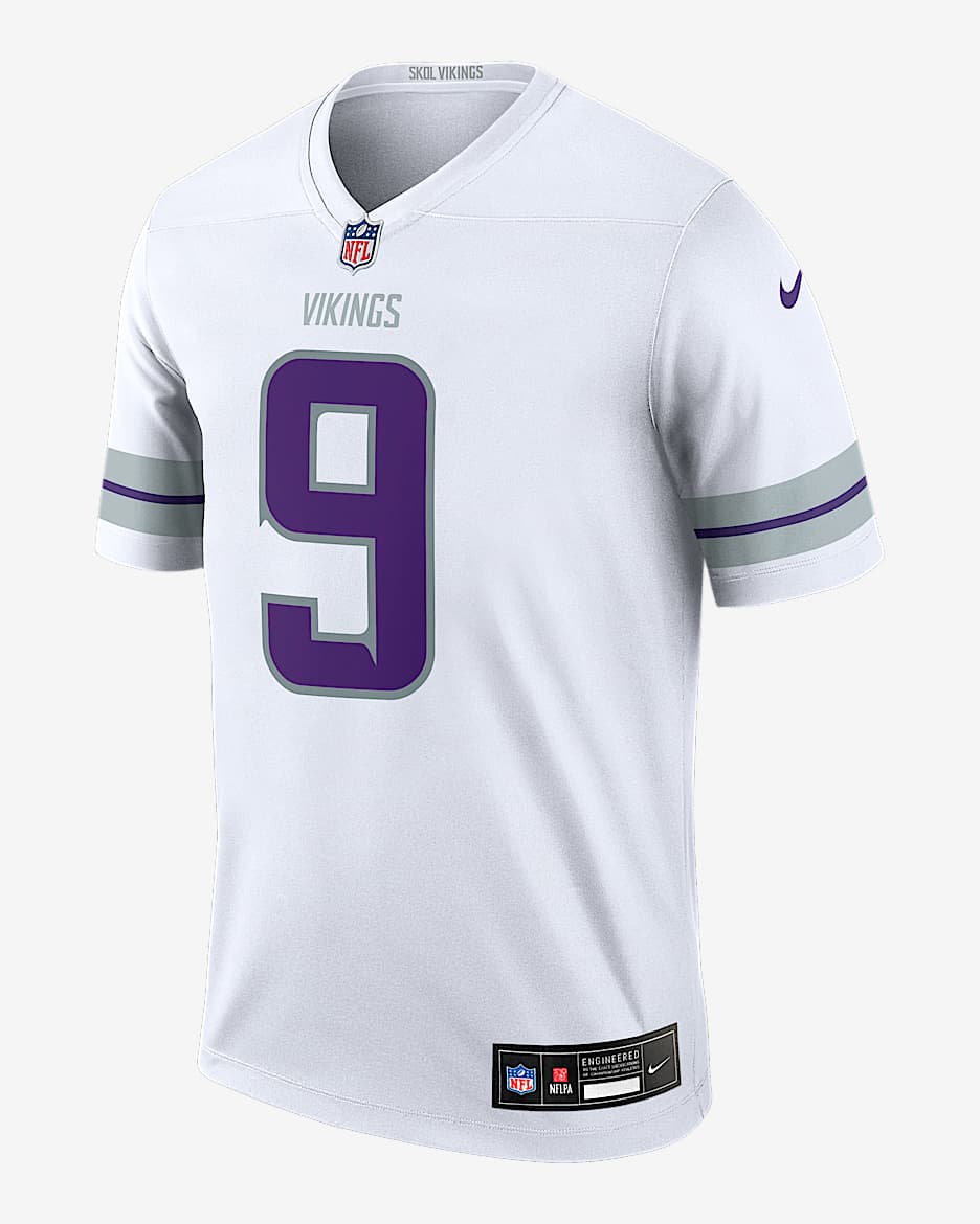 J.J. Jersey Nike Dri-FIT de la NFL Legend para hombre J.J. McCarthy Minnesota Vikings - Blanco