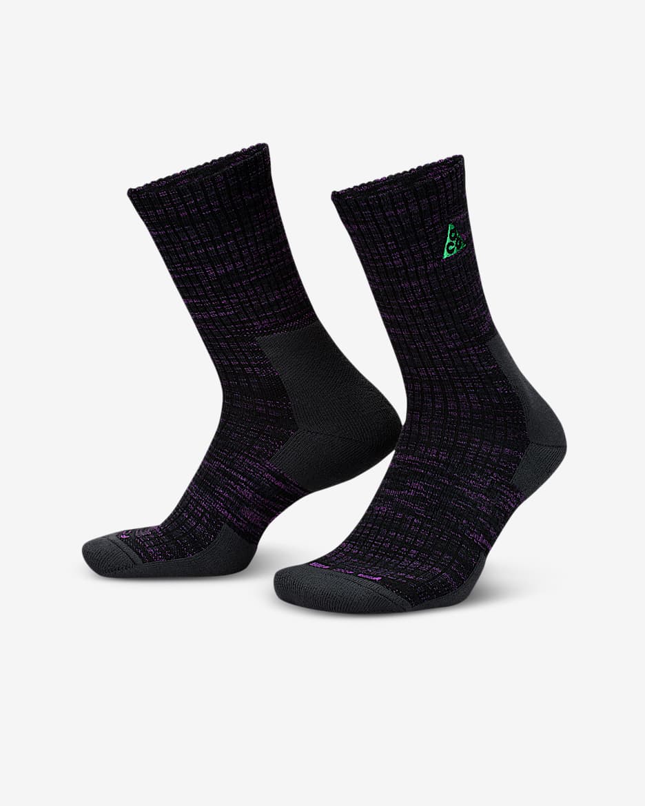 Calcetas acolchadas (1 par) Nike ACG Everyday - Negro/Antracita/Morado vivo/Negro