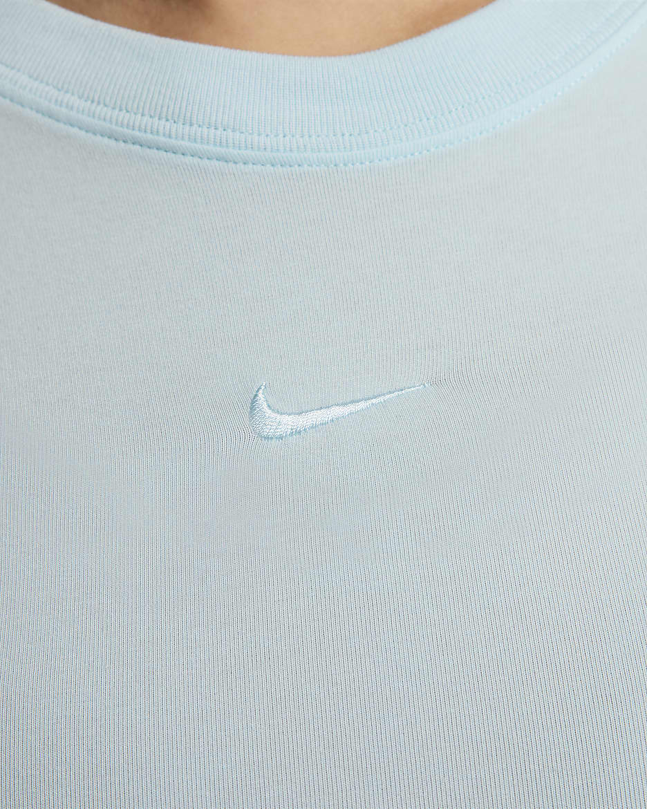 เสื้อยืดผู้หญิง Nike Sportswear Chill Knit - Glacier Blue/Glacier Blue