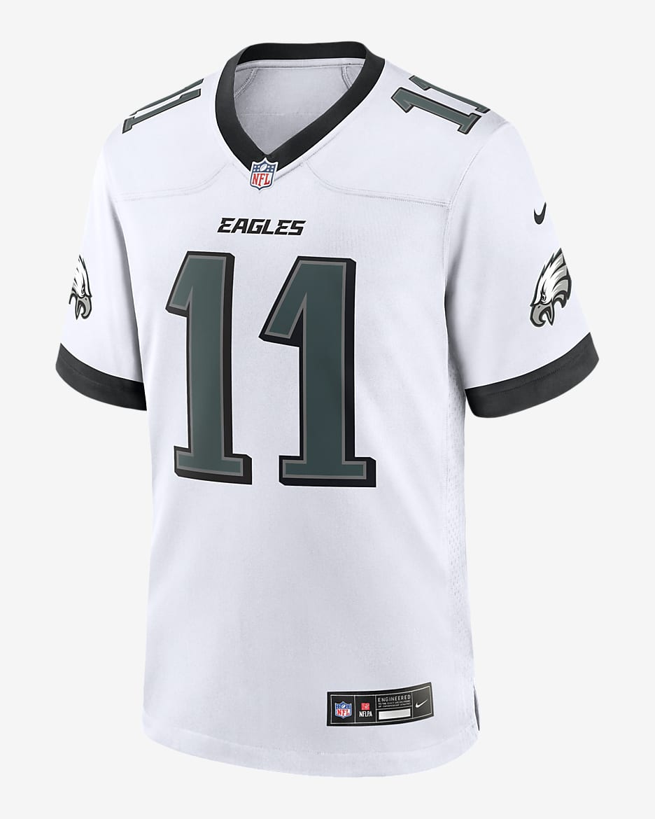 A.J. Brown Philadelphia Eagles Men's Nike NFL Game Jersey - White