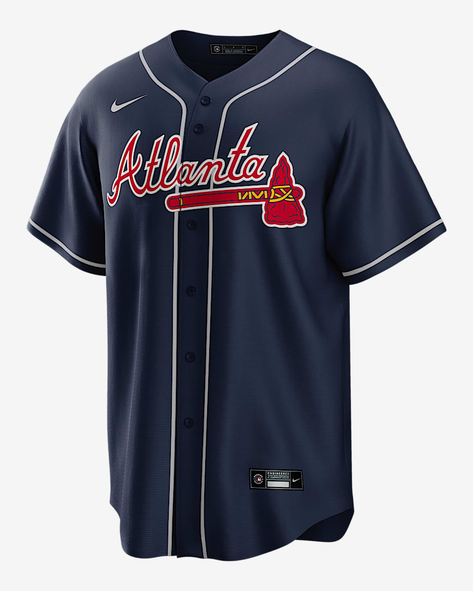 Austin Riley Atlanta Braves Men's Nike MLB Replica Jersey - Navy