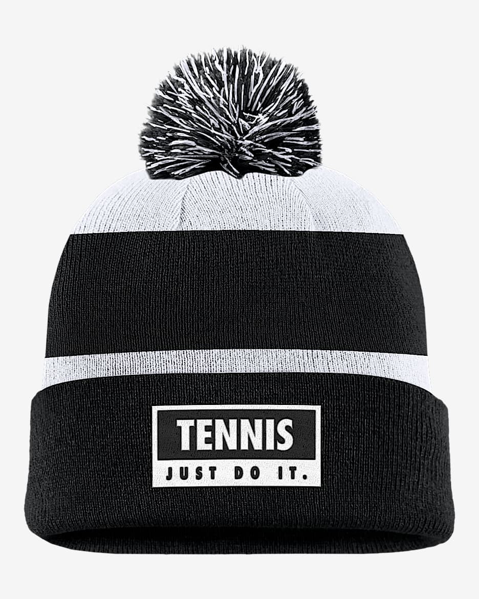 Nike Swoosh Peak Tennis Beanie - Black