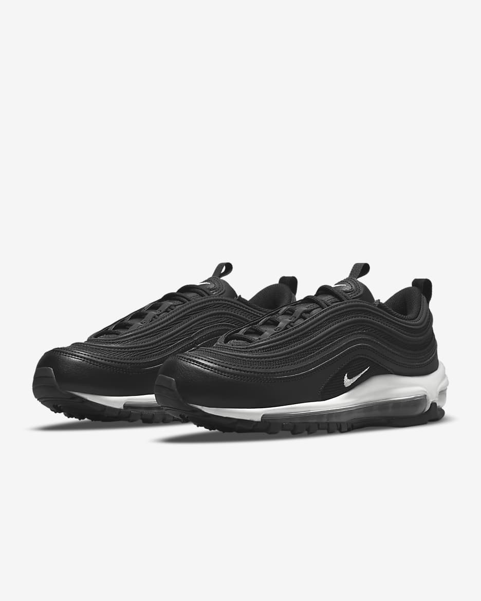 Skor Nike Air Max 97 för kvinnor - Svart/Svart/Vit