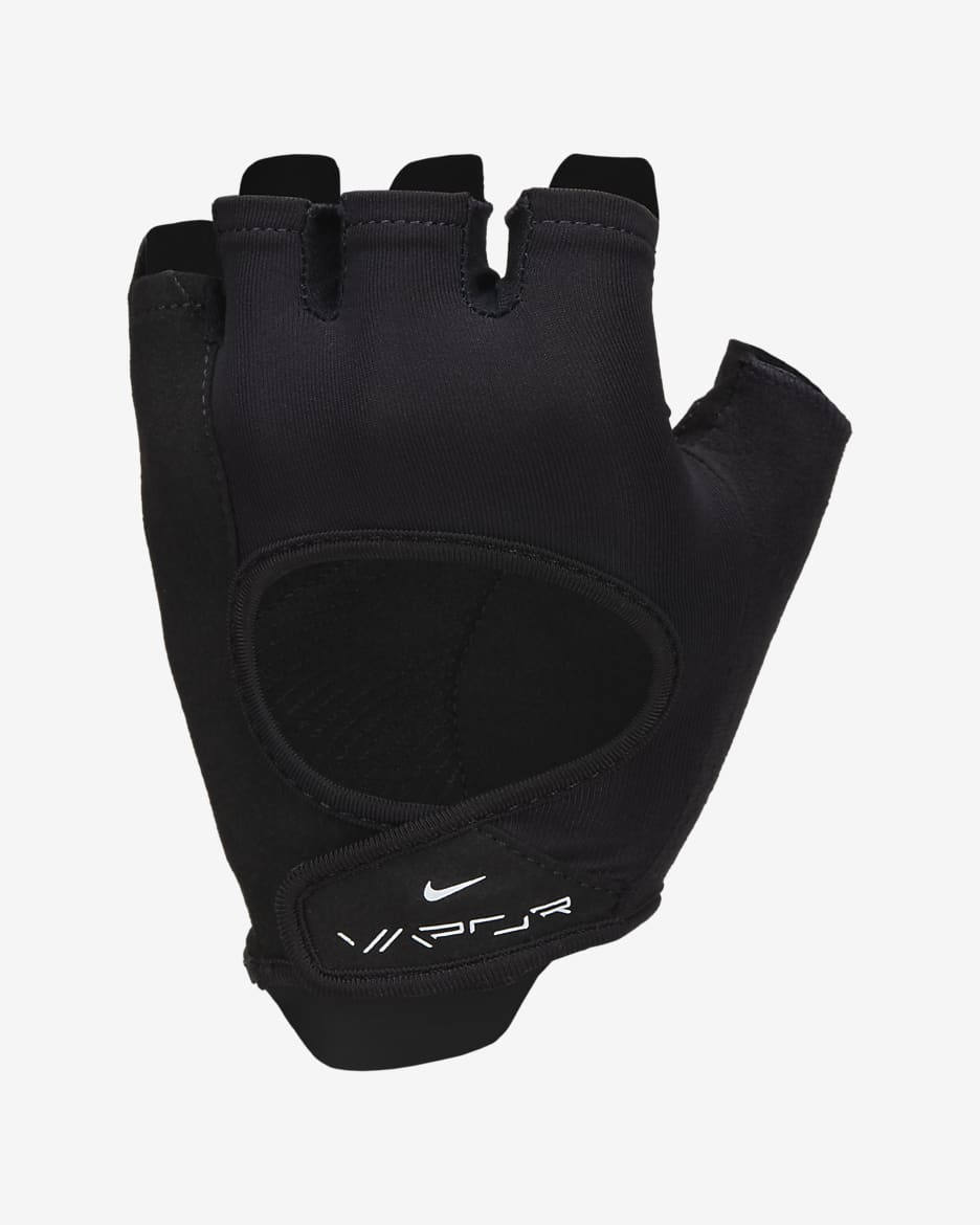 Nike Vapor Elite-fitnesshandsker til kvinder - sort/sort/hvid