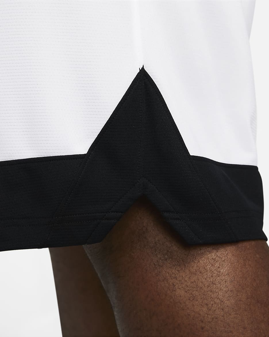 Shorts de básquetbol para hombre Nike Dri-FIT Icon - Blanco/Negro/Negro/Negro