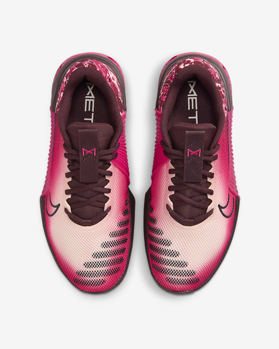 Nike Metcon 9 AMP Women's Workout Shoes - Burgundy Crush/Dark Beetroot/Rush Pink/Black
