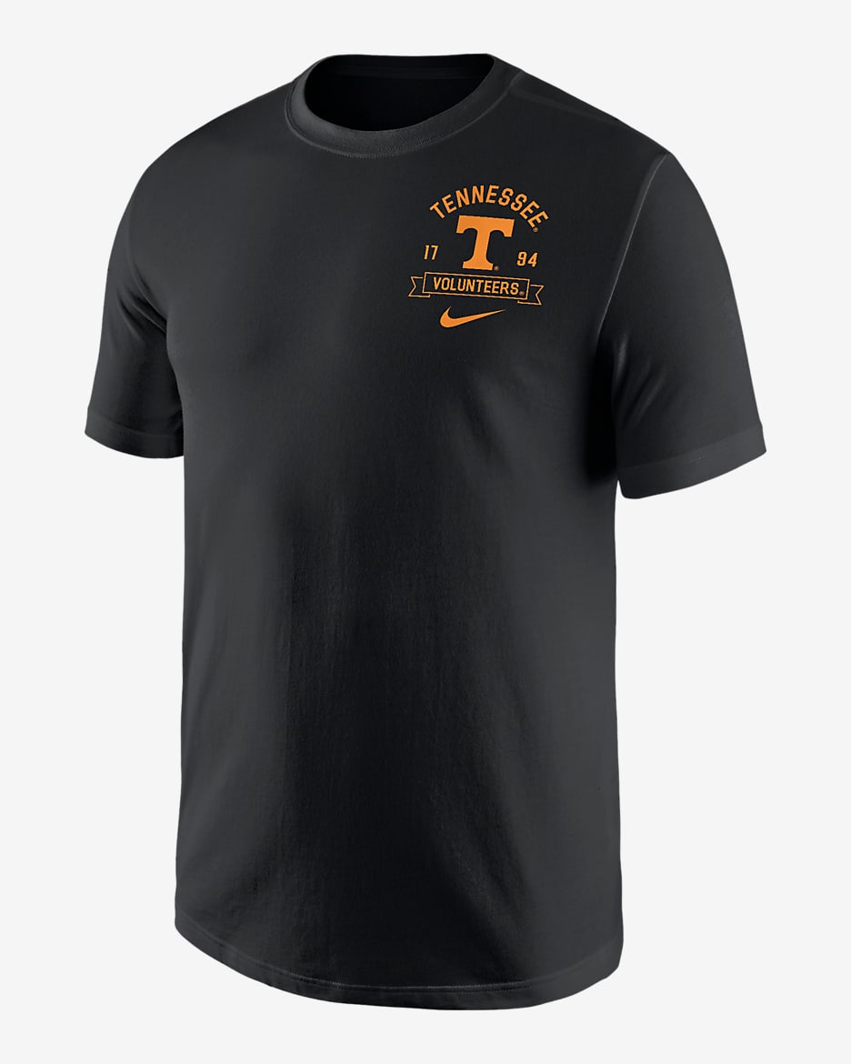 Playera universitaria Nike Max90 para hombre Tennessee - Negro