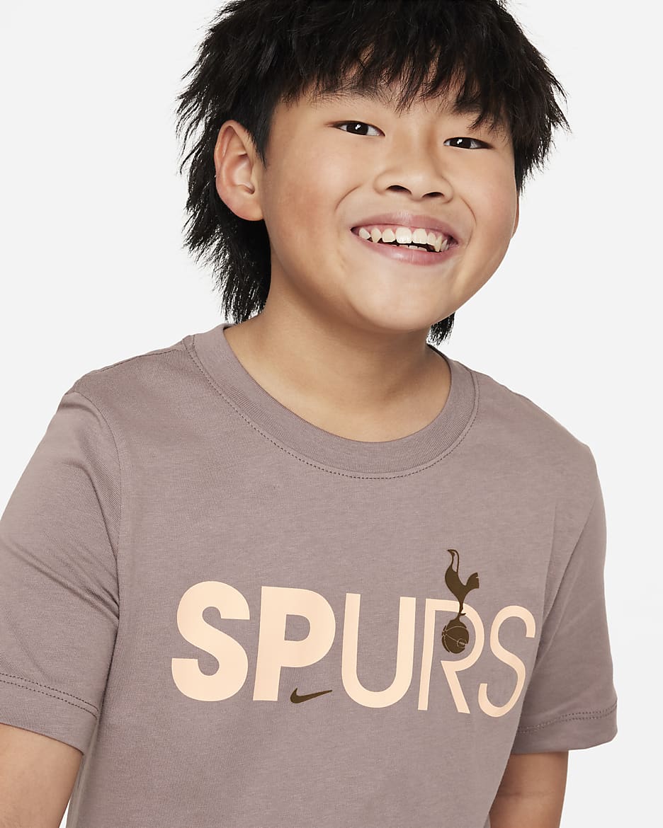 Tottenham Hotspur Mercurial Big Kids' Nike Soccer T-Shirt - Taupe Haze